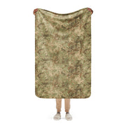 Fractal Mosaic Arid CAMO Sherpa Blanket - 37″×57″