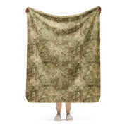 Fractal Mosaic Arid CAMO Sherpa Blanket - 50″×60″