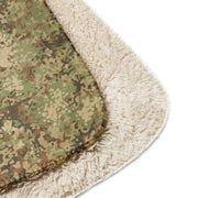 Fractal Mosaic Arid CAMO Sherpa Blanket