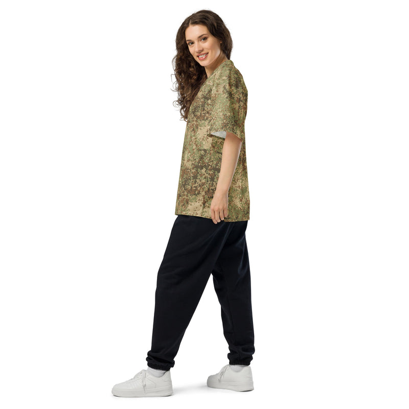 Fractal Mosaic Arid CAMO Unisex American Football Jersey