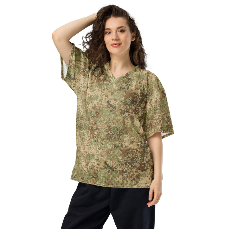 Fractal Mosaic Arid CAMO Unisex American Football Jersey