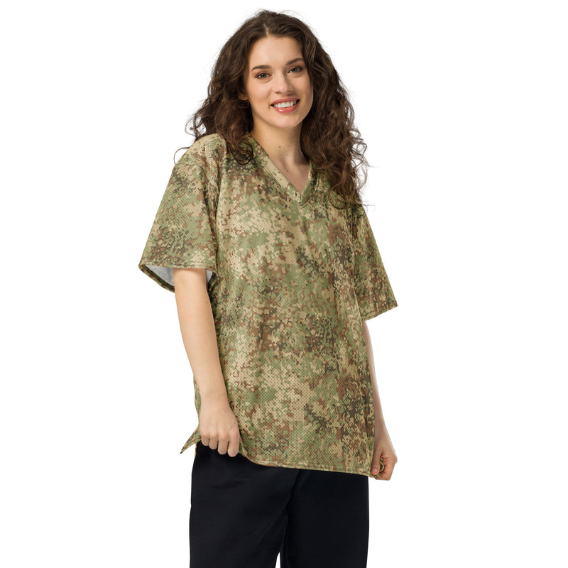Fractal Mosaic Arid CAMO Unisex American Football Jersey