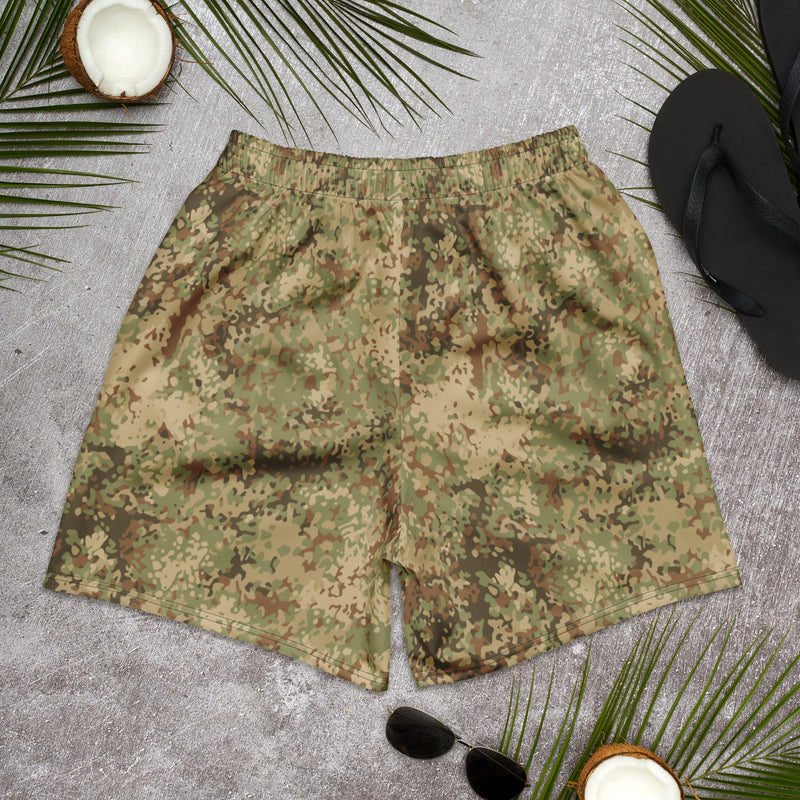 Fractal Mosaic Arid CAMO Unisex Athletic Long Shorts
