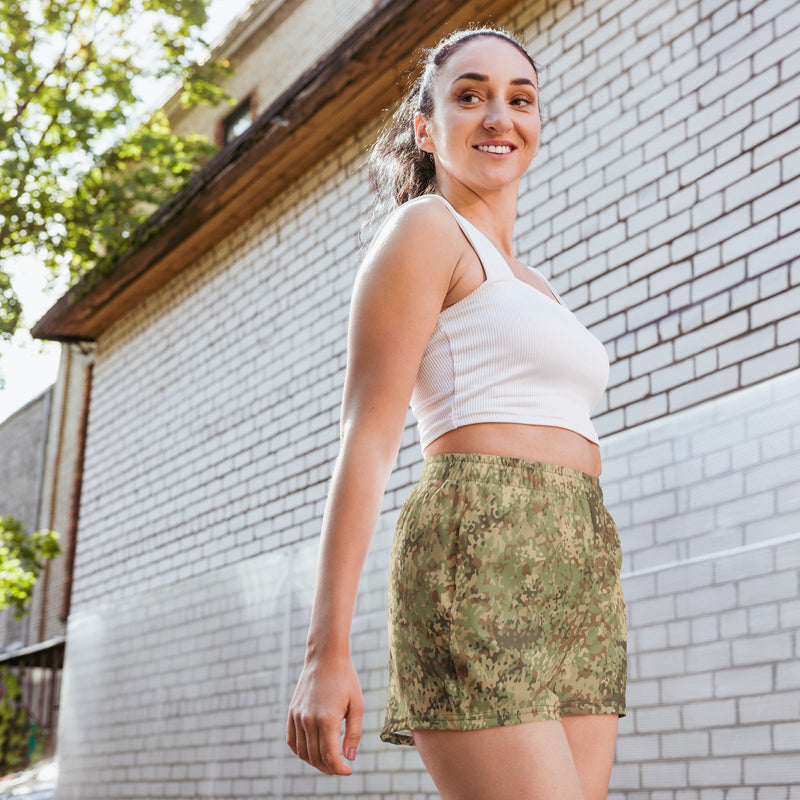 Fractal Mosaic Arid CAMO Unisex Athletic Shorts