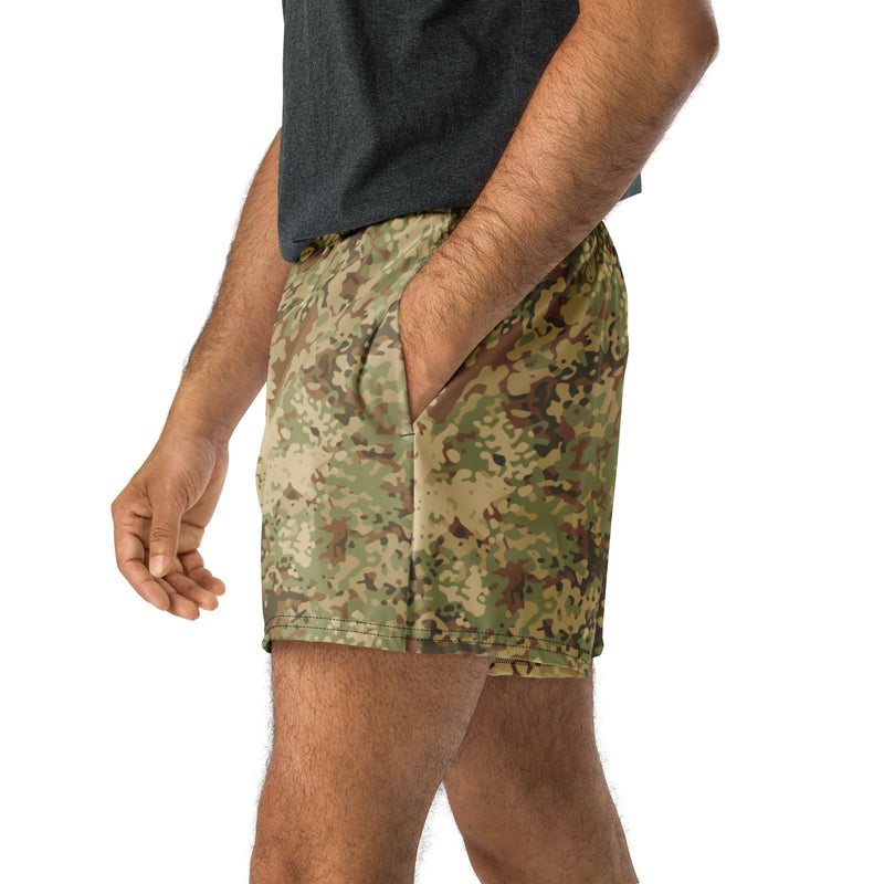Fractal Mosaic Arid CAMO Unisex Athletic Shorts - XS