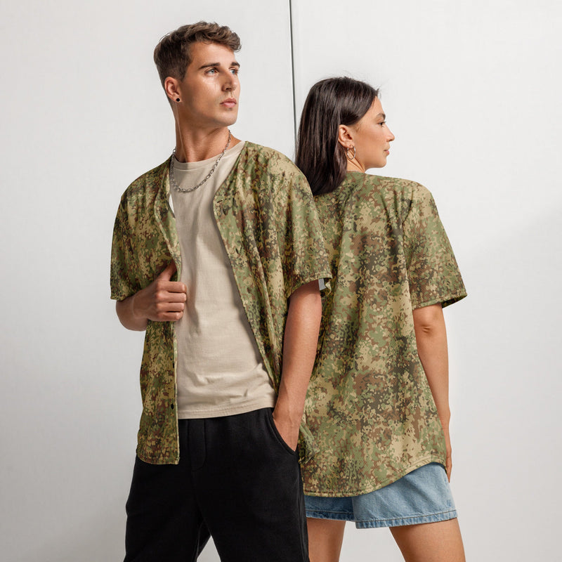Fractal Mosaic Arid CAMO Unisex Baseball Jersey - 2XS