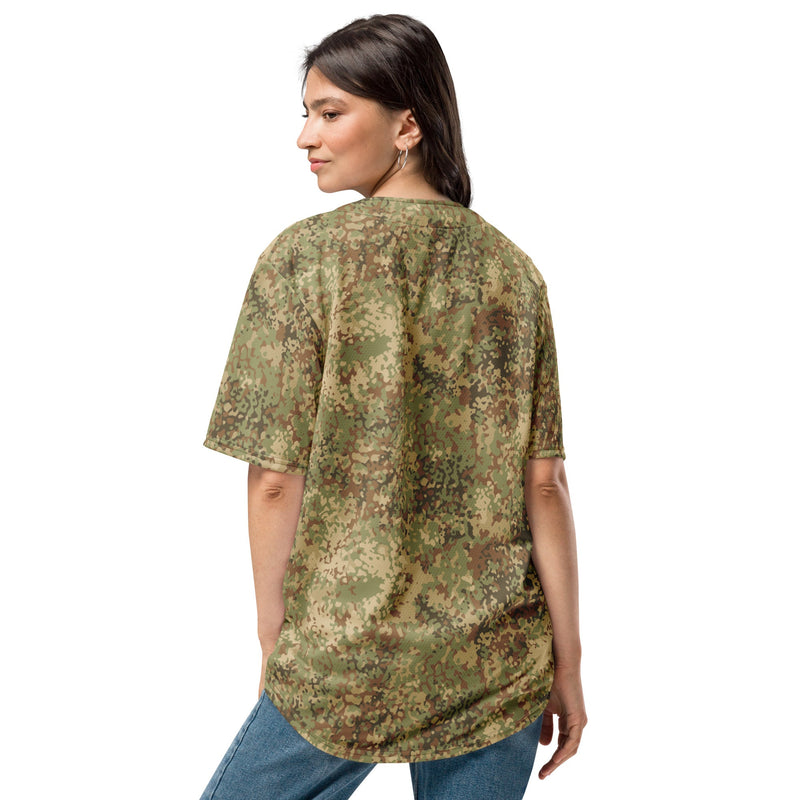 Fractal Mosaic Arid CAMO Unisex Baseball Jersey