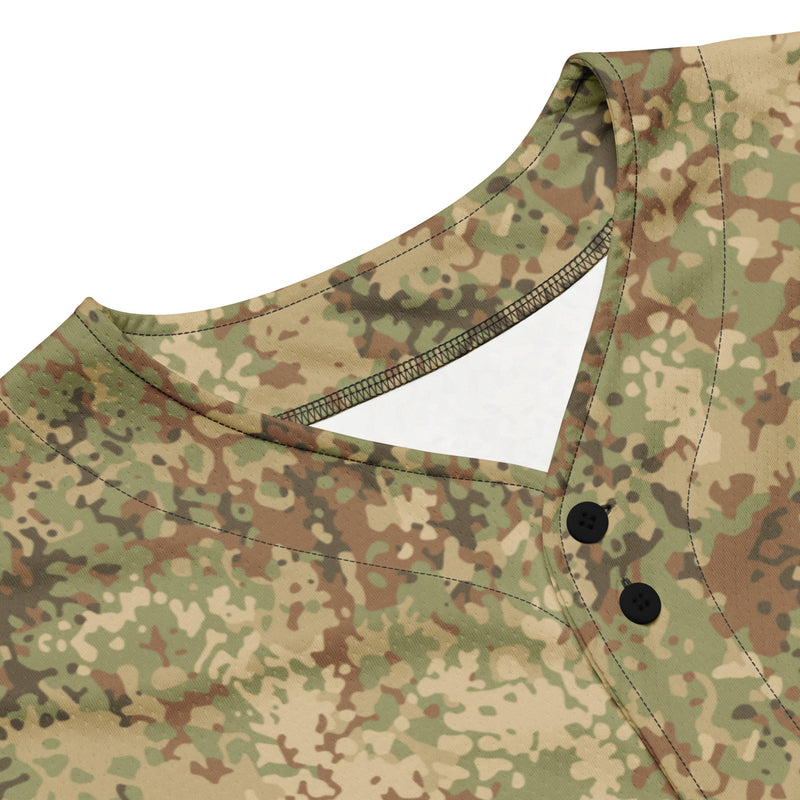 Fractal Mosaic Arid CAMO Unisex Baseball Jersey