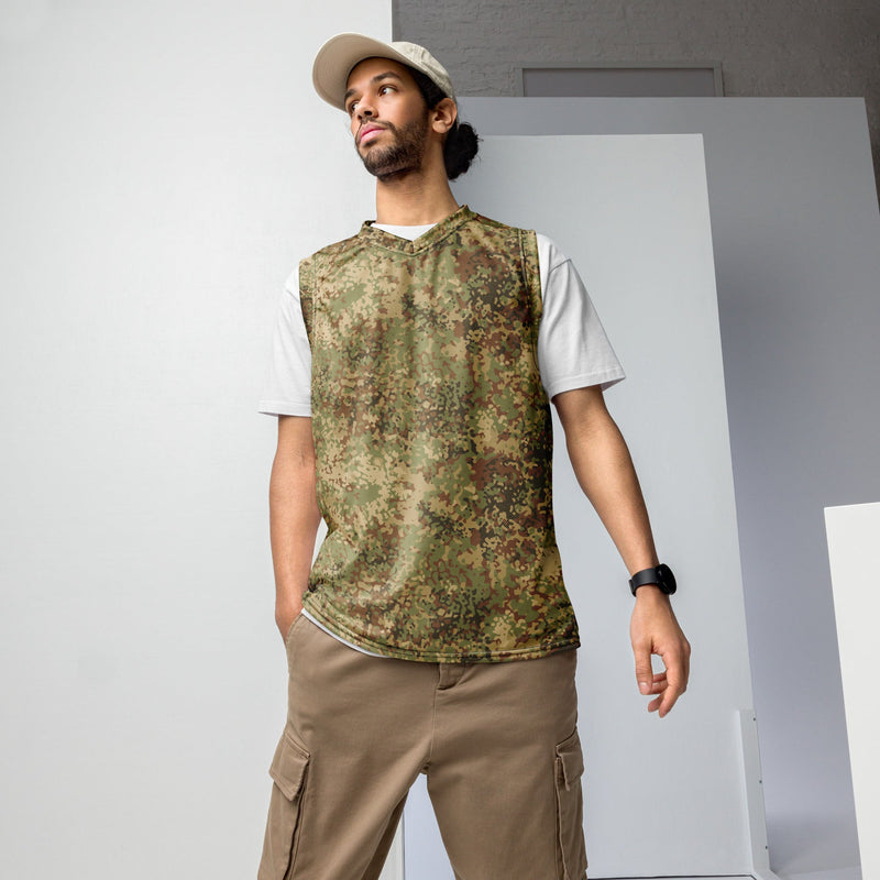 Fractal Mosaic Arid CAMO Unisex Basketball Jersey - 2XS