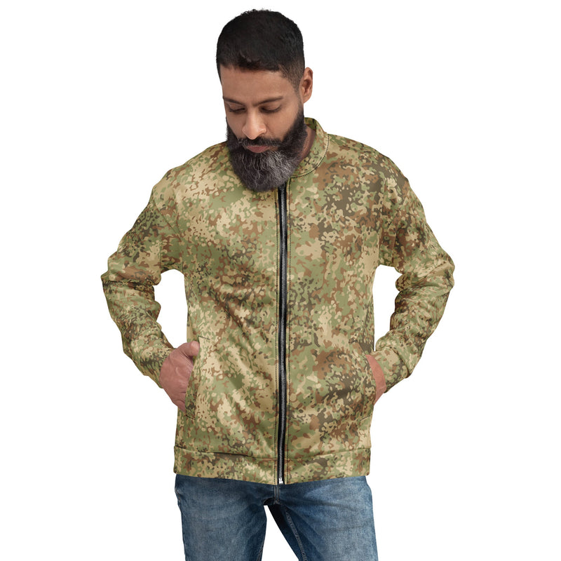 Fractal Mosaic Arid CAMO Unisex Bomber Jacket