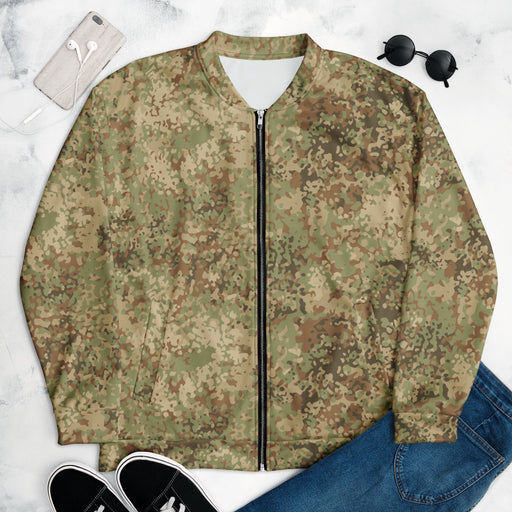 Fractal Mosaic Arid CAMO Unisex Bomber Jacket - XS