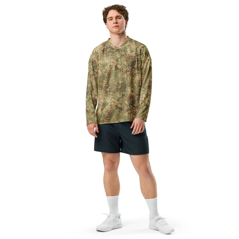 Fractal Mosaic Arid CAMO Unisex Hockey Fan Jersey