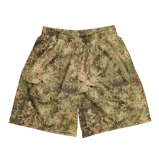 Fractal Mosaic Arid CAMO Unisex Mesh Shorts - 2XS