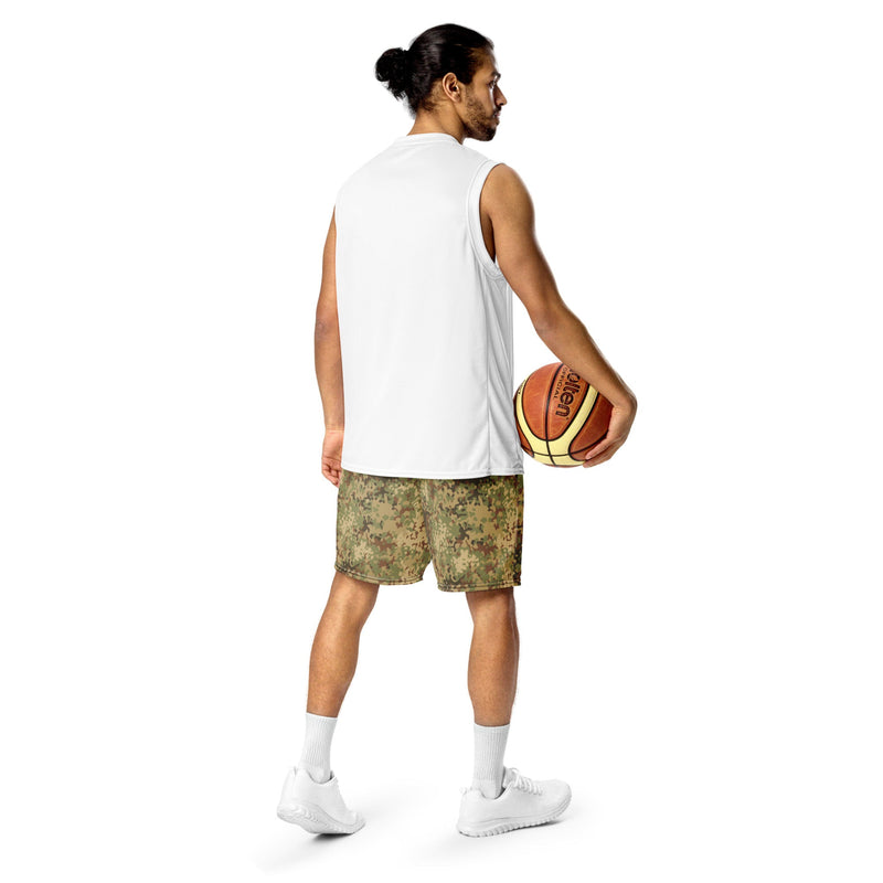 Fractal Mosaic Arid CAMO Unisex Mesh Shorts
