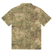 Fractal Mosaic Arid CAMO Unisex Short-Sleeve Button Shirt - Button-Up