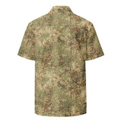 Fractal Mosaic Arid CAMO Unisex Short-Sleeve Button Shirt - Button-Up