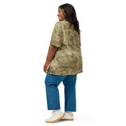 Fractal Mosaic Arid CAMO Unisex Short-Sleeve Button Shirt - Button-Up