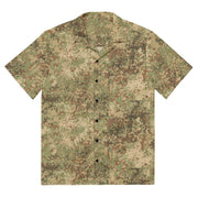 Fractal Mosaic Arid CAMO Unisex Short-Sleeve Button Shirt - Button-Up