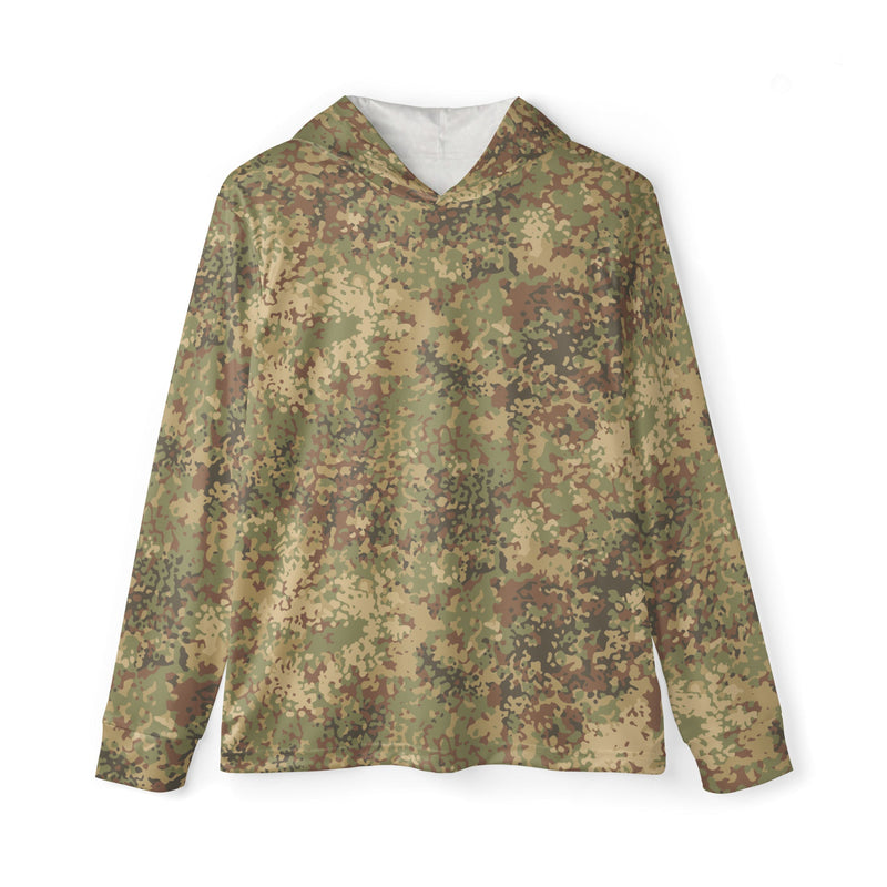 Fractal Mosaic Arid CAMO Unisex Sports Warmup Hoodie - XS