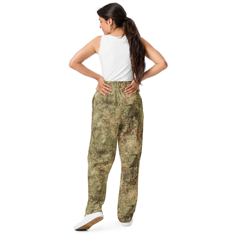 Fractal Mosaic Arid CAMO Unisex Wide-Leg Joggers