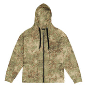 Fractal Mosaic Arid CAMO Unisex Zip Hoodie - 2XS