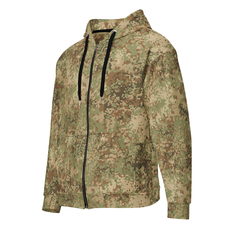 Fractal Mosaic Arid CAMO Unisex Zip Hoodie