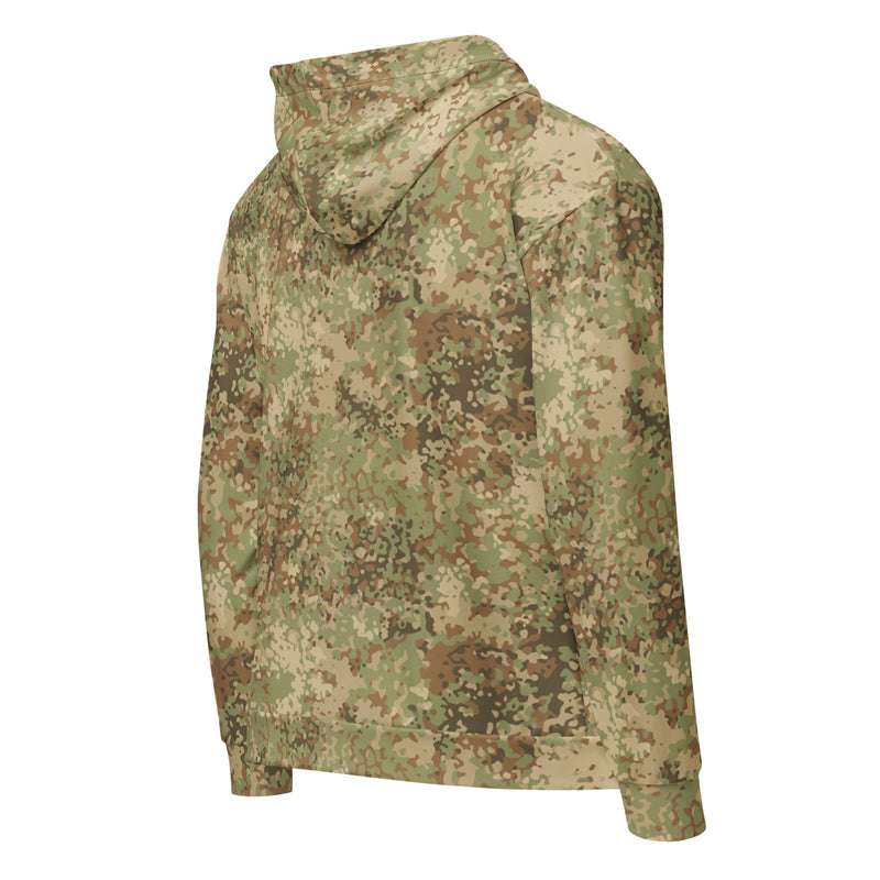 Fractal Mosaic Arid CAMO Unisex Zip Hoodie