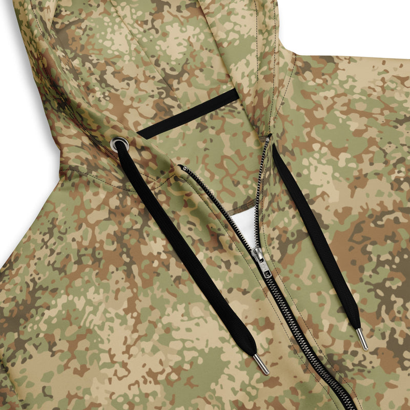 Fractal Mosaic Arid CAMO Unisex Zip Hoodie