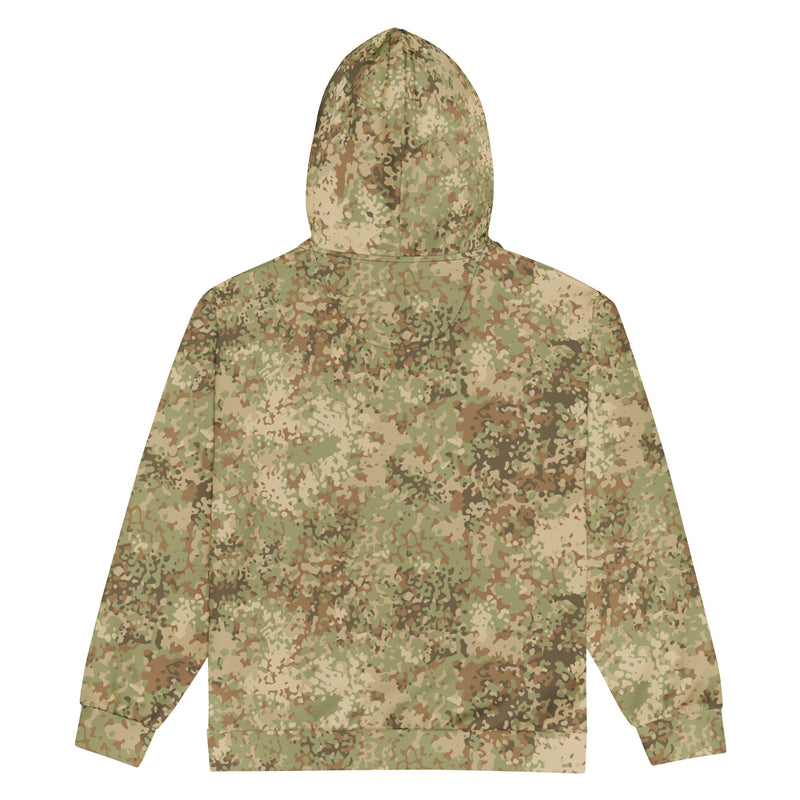 Fractal Mosaic Arid CAMO Unisex Zip Hoodie