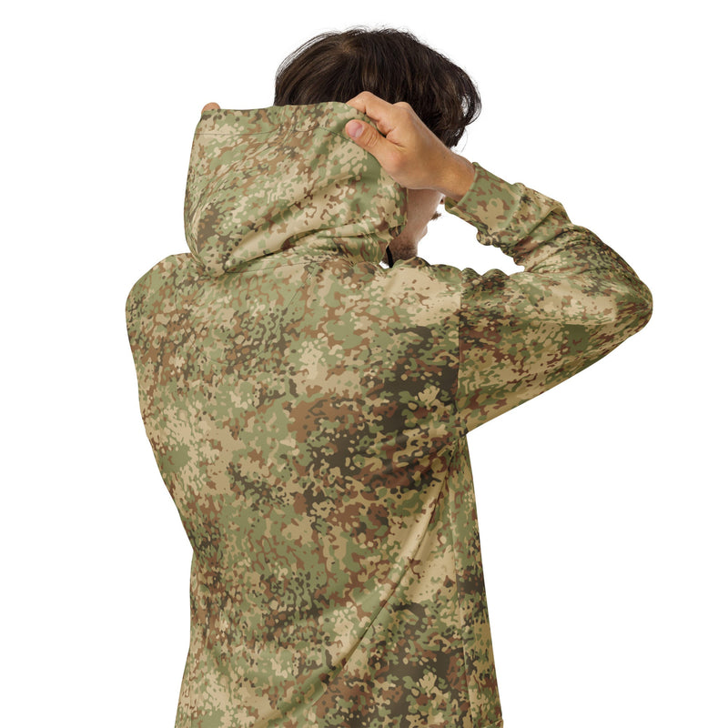 Fractal Mosaic Arid CAMO Unisex Zip Hoodie