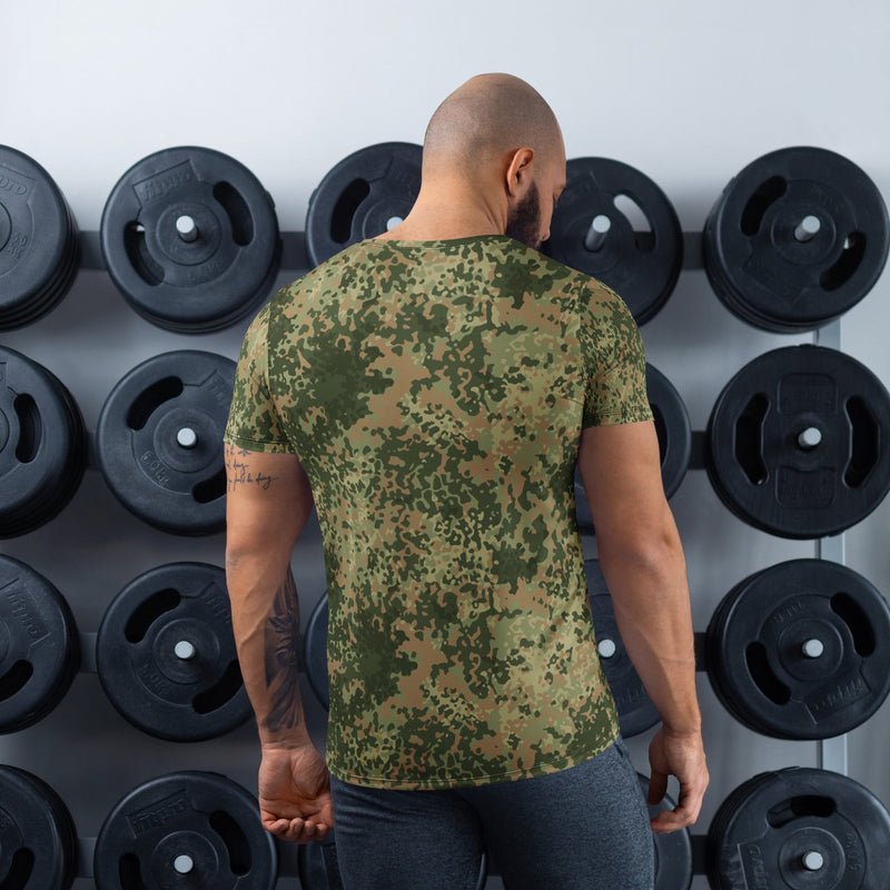 Fractal Mosaic Multi-Terrain CAMO Mens Athletic T-Shirt - Shirt