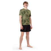 Fractal Mosaic Multi-Terrain CAMO Mens Short-Sleeve Rash Guard - SS
