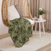 Fractal Mosaic Multi-Terrain CAMO Sherpa Blanket