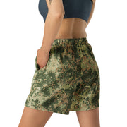 Fractal Mosaic Multi-Terrain CAMO Unisex Athletic Long Shorts
