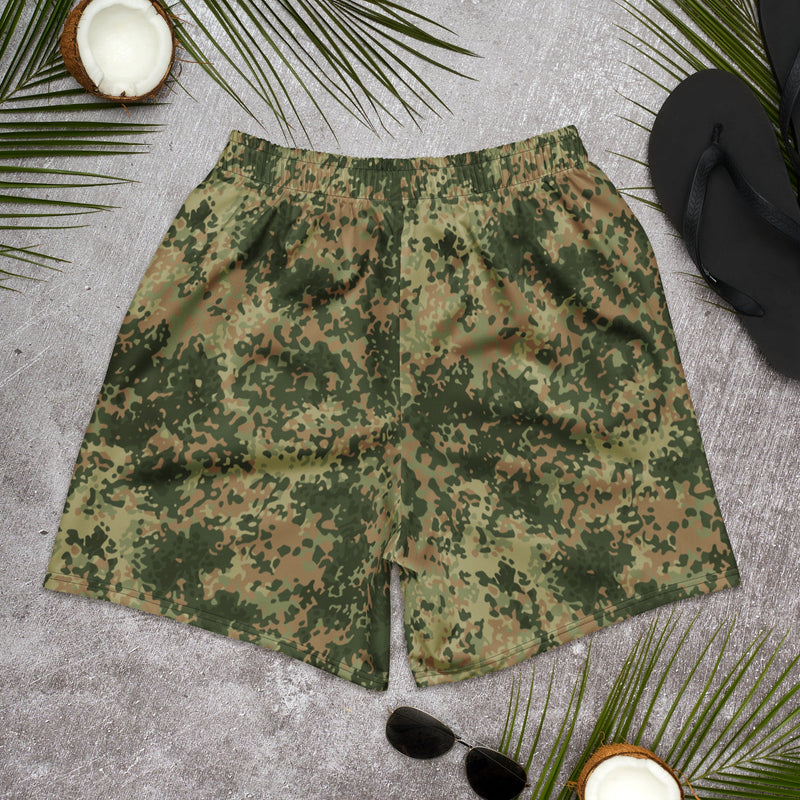 Fractal Mosaic Multi-Terrain CAMO Unisex Athletic Long Shorts