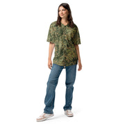 Fractal Mosaic Multi-Terrain CAMO Unisex Baseball Jersey