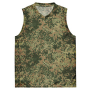 Fractal Mosaic Multi-Terrain CAMO Unisex Basketball Jersey