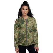 Fractal Mosaic Multi-Terrain CAMO Unisex Bomber Jacket