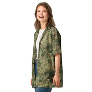 Fractal Mosaic Multi-Terrain CAMO Unisex Short-Sleeve Button Shirt - Button-Up