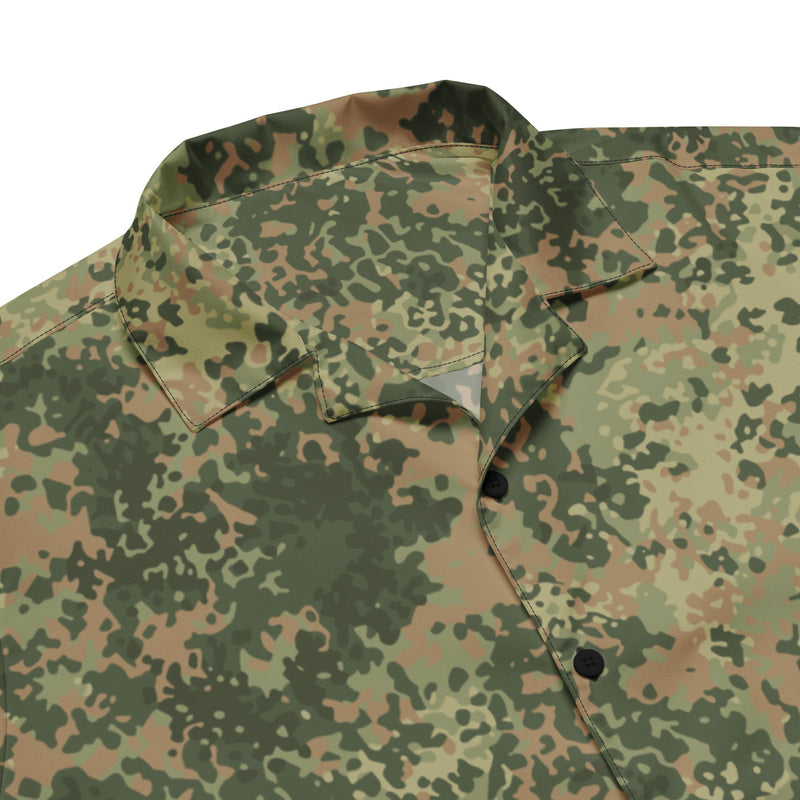 Fractal Mosaic Multi-Terrain CAMO Unisex Short-Sleeve Button Shirt - Button-Up