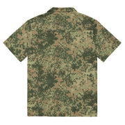 Fractal Mosaic Multi-Terrain CAMO Unisex Short-Sleeve Button Shirt - Button-Up