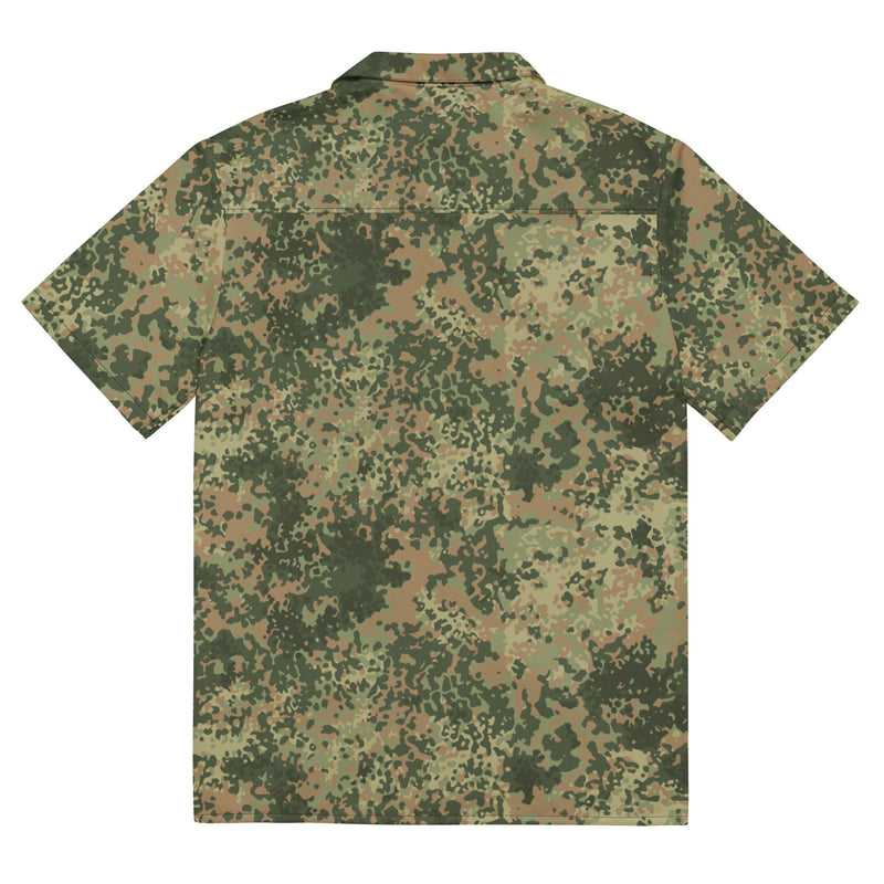 Fractal Mosaic Multi-Terrain CAMO Unisex Short-Sleeve Button Shirt - Button-Up