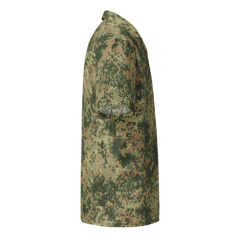 Fractal Mosaic Multi-Terrain CAMO Unisex Short-Sleeve Button Shirt - Button-Up