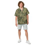 Fractal Mosaic Multi-Terrain CAMO Unisex Short-Sleeve Button Shirt - Button-Up