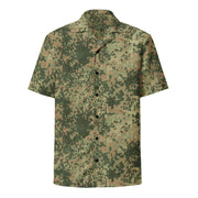 Fractal Mosaic Multi-Terrain CAMO Unisex Short-Sleeve Button Shirt - Button-Up