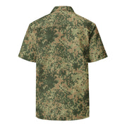 Fractal Mosaic Multi-Terrain CAMO Unisex Short-Sleeve Button Shirt - Button-Up