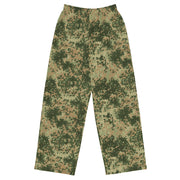 Fractal Mosaic Multi-Terrain CAMO Unisex Wide-Leg Leisure Pants - 2XS - Pant