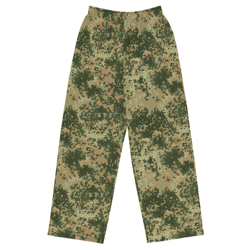 Fractal Mosaic Multi-Terrain CAMO Unisex Wide-Leg Leisure Pants - 2XS - Pant