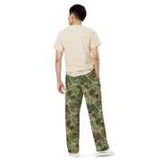 Fractal Mosaic Multi-Terrain CAMO Unisex Wide-Leg Leisure Pants - Pant