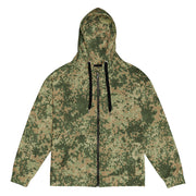 Fractal Mosaic Multi-Terrain CAMO Unisex Zip Hoodie - 2XS